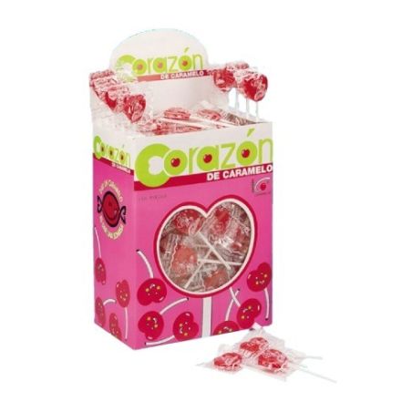 Brabo Sucette Coeur Gout Cerise Corazon