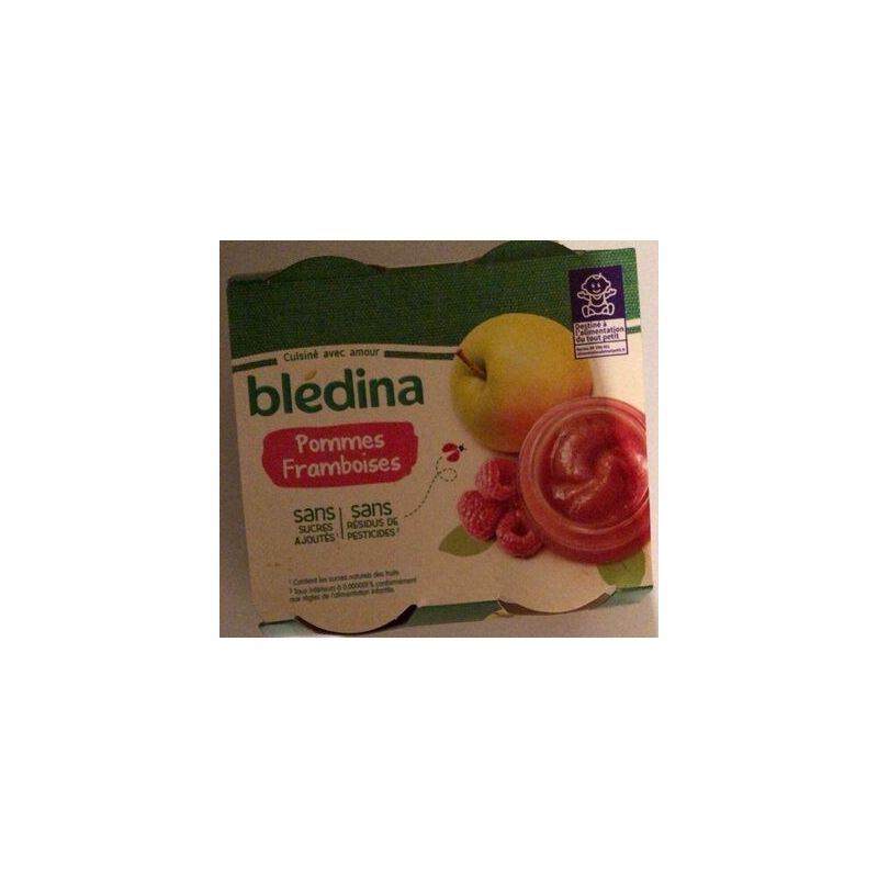 Bledina Bled.Frts Pom.Framb.4X130G 6M