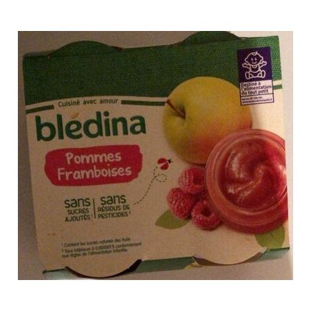 Bledina Bled.Frts Pom.Framb.4X130G 6M
