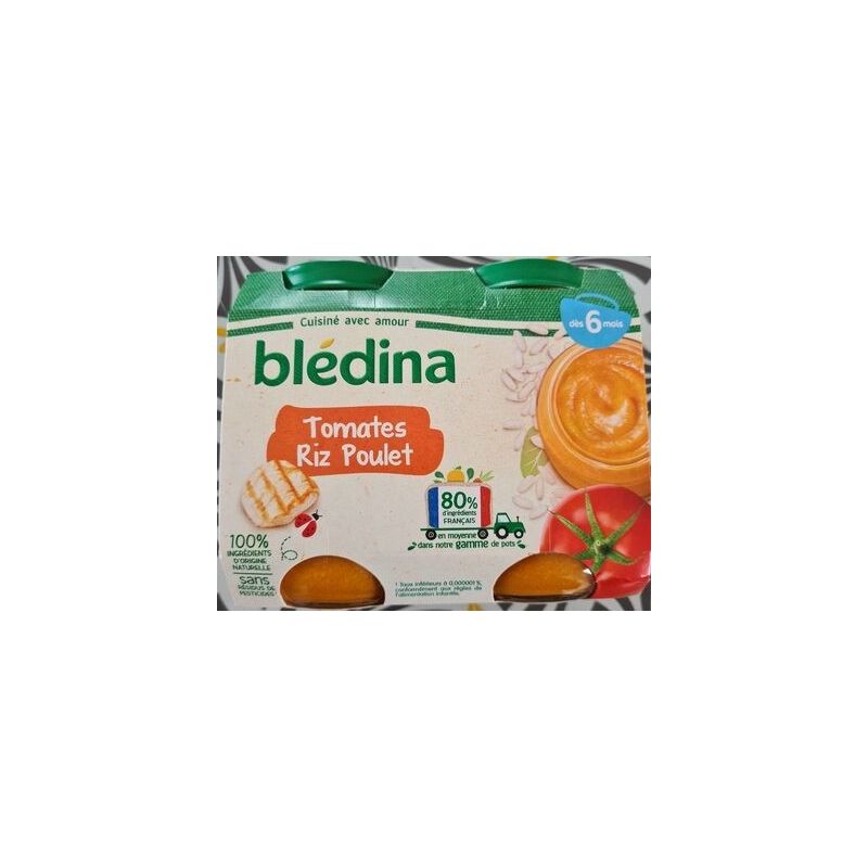 Bledina Bled.Tom.Riz Poulet 2X200G 6M