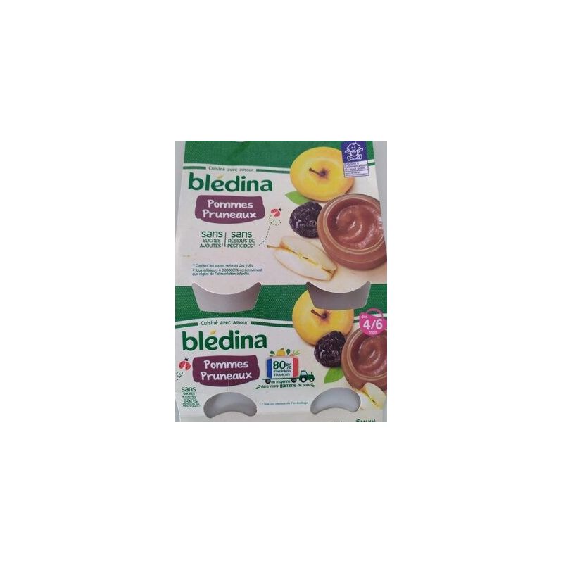 Bledina Bled.Frts Pom.Prun.4X130G 4/6M