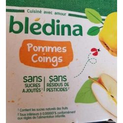 Bledina Pommes Coings 4X130G
