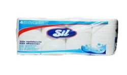 Sil Lot.4 Rouleaux Essuie Tout