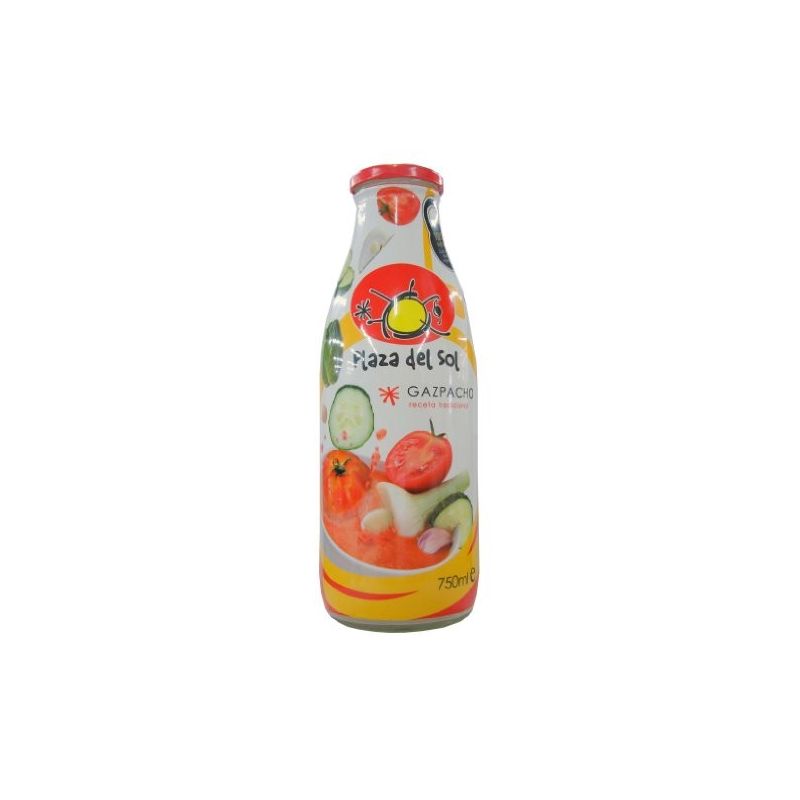 Plaza Del Sol 750Ml Gazpacho De Légumes Bouteille Sleeve