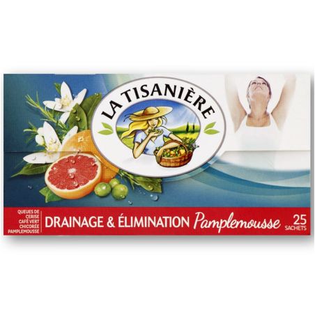 La Tisanière Infusion Pamplemousse : Boite De 25 Sachets - 37,5 G