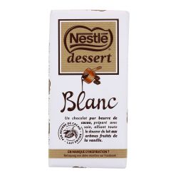 Nestle Dessert Chocolat Blanc Nestlé : La Tablette De 180 G