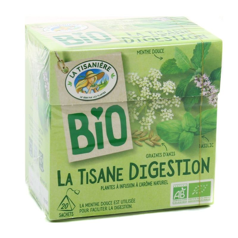 Tisane Digestion Bio à la Menthe Douce et au Citron Vert - La Tisanière