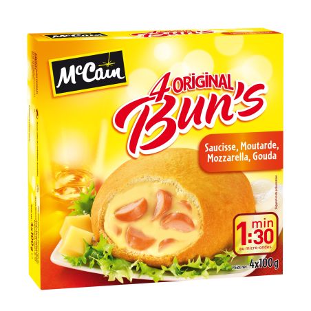 Mac Cain 4X100G Bun S Saucisse Mc