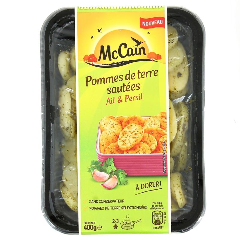 Mac Cain 400G Pommes Sautees Ail/Persil