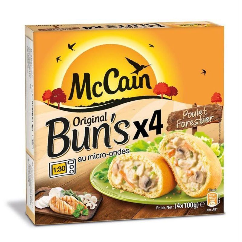 Mac Cain Mc Buns Forestier 400G