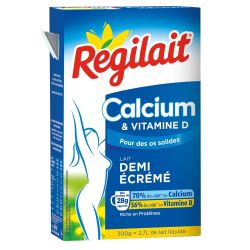 Régilait Lait En Poudre Demi-Écrémé Calcium : La Boite De 300G