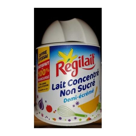 Régilait Petit Pot Lait Concentré Non Sucré Demi-Écrémé 200G