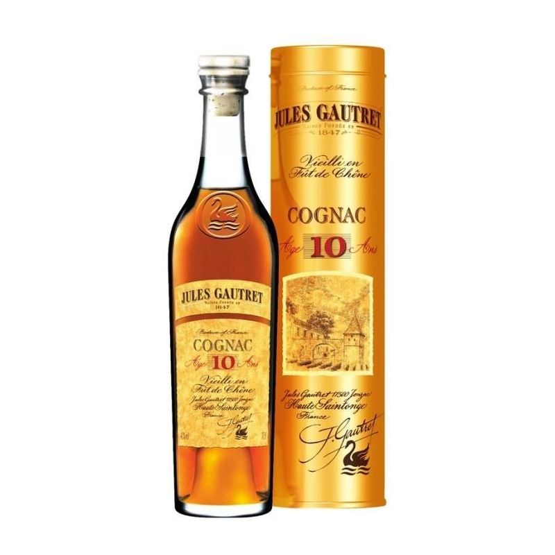 Jules Gautret Cognac V.S.O.P 10 Ans 40% : La Bouteille De 70Cl
