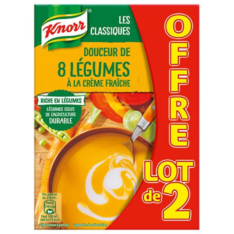 Knorr Lot.2 Brick Lit Douceur 8 Legumes