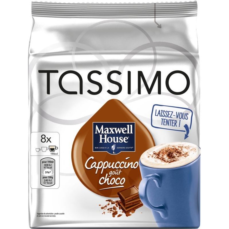 Tassimo Maxw. Cappu Choco 208G