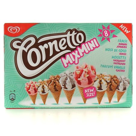Miko Mini Cornetto Mix Fruitx8