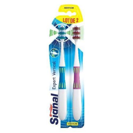 Signal Brosse A Dents Duo Expert Vert Medium