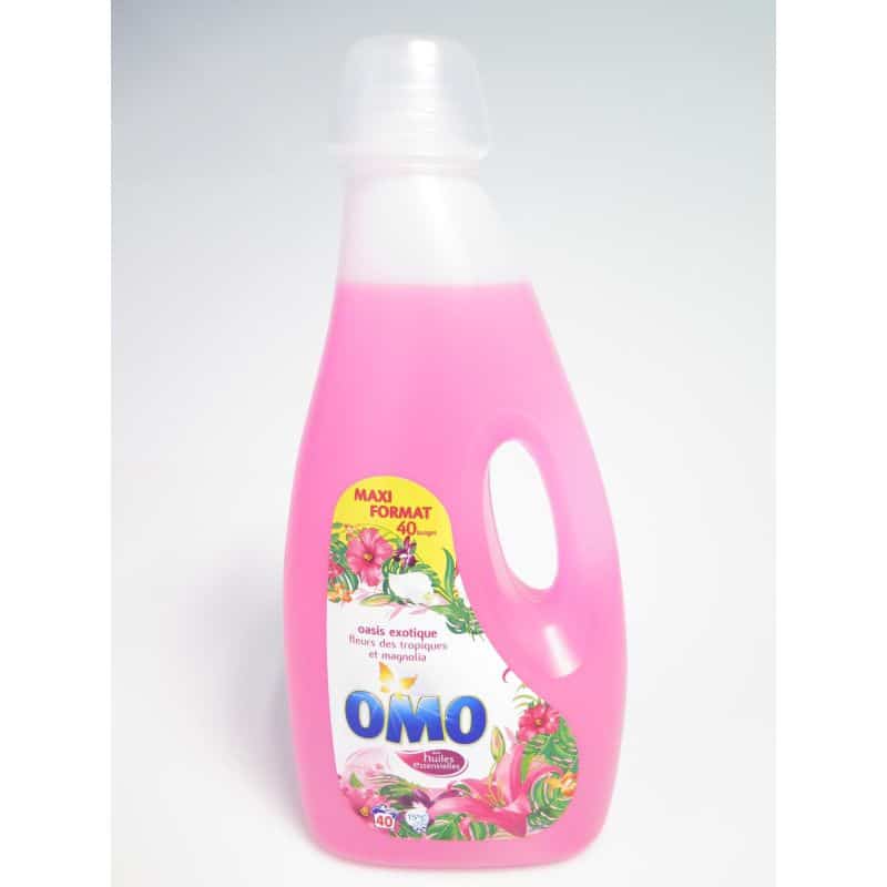 Omo 3L 40 Lavages Lessive Fleur Des Tropiques
