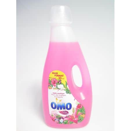 Omo 3L 40 Lavages Lessive Fleur Des Tropiques