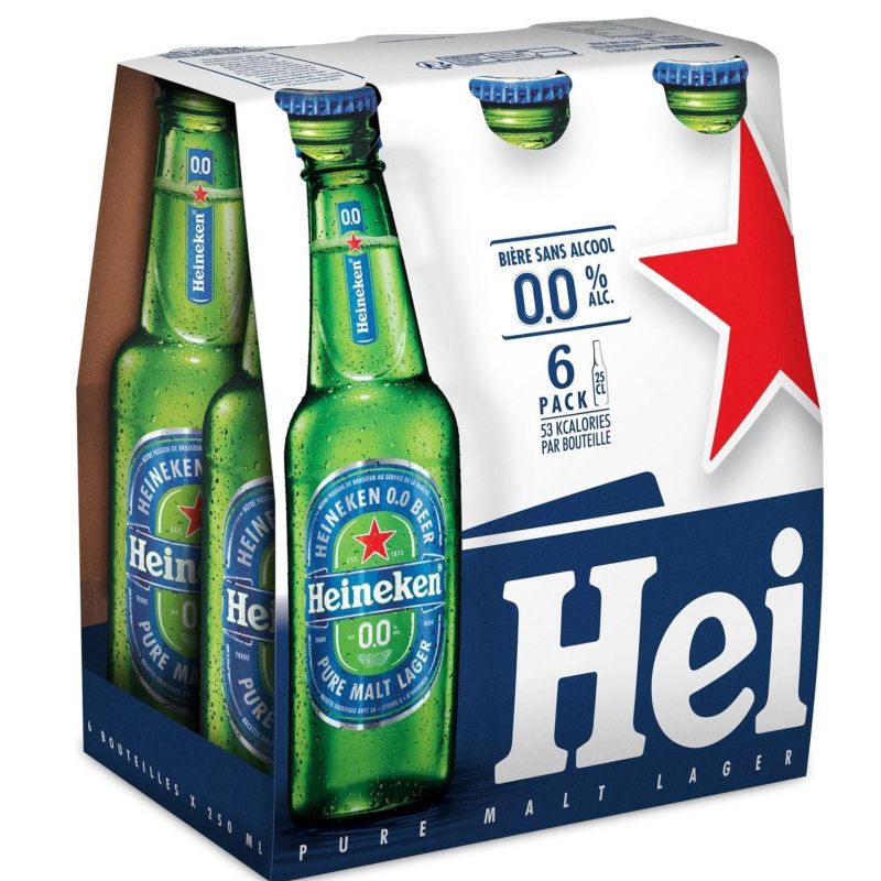 Heineken Bière Sans Alcool : Le Pack De 6 Bouteilles 25Cl
