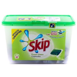 Skip 32 Capsules Lessive Fresh Clean