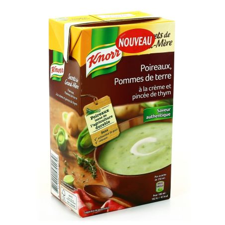 Knorr Brick 1L Soupe Sgm Pdt Poireau Thym