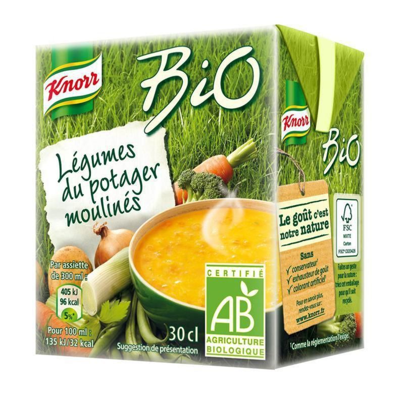 Knorr Brick 300Ml Soupe Bio Legumes Potager