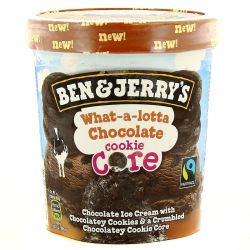Ben & Jerry'S 500Ml Glace Cookie Core Chocolat 411G Jerry S