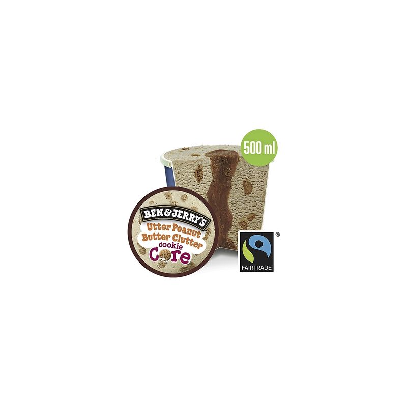 Ben & Jerry'S 500Mlglace Cookie Core Pean 413G Jerry S