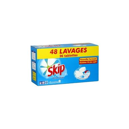 Skip 96 Tablettes Lessive Active Clean