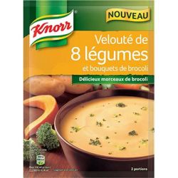 Knorr 53G Soupe Deshydratee 8 Legumes Brocolis