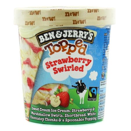 Ben & Jerry'S 406G Topped Strawberry B/Jerry