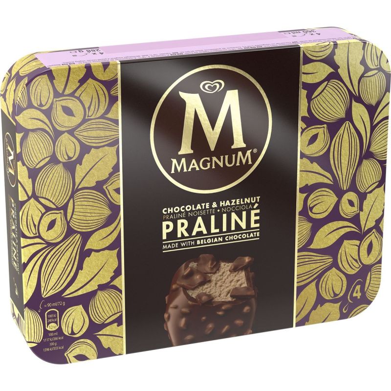 Magnum Magn.Bat Choc/Noi/Pralx4 288G