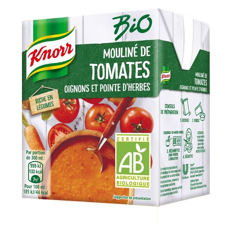 Knorr Mouline Bio Tomates 30Cl