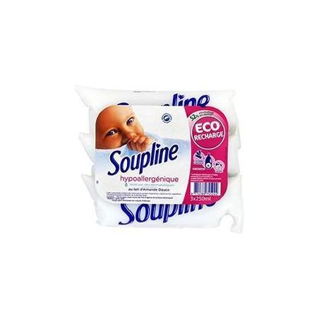 Soupline 3X250Ml Assouplissant Concentre Hypoalergenique