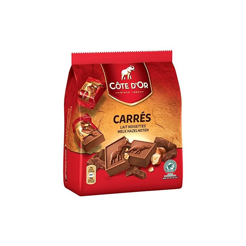 Côte D'Or Carrés Lait Noisettes 10X20G