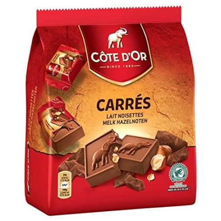 Côte D'Or Carrés Lait Noisettes 10X20G