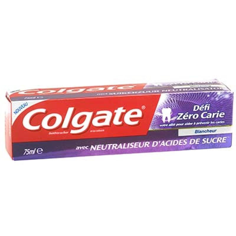 Colgate Tube 75Ml Dentifrice Zero Carie Blancheur