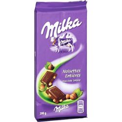 Milka Tablette Chocolat Au Lait Aux Noisettes 200G