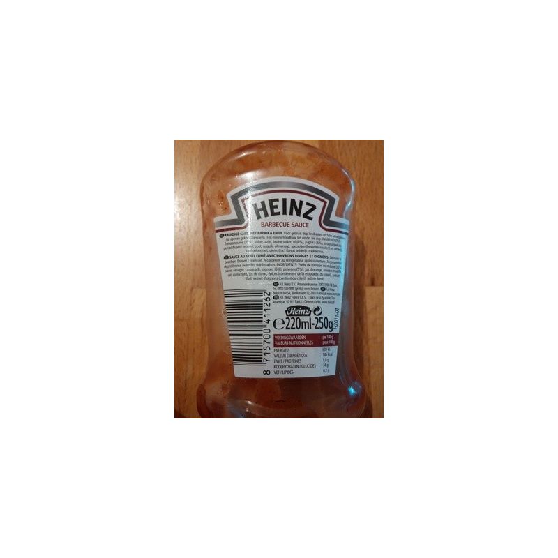 Heinz Sauce Barbecue Top Down 220 Ml