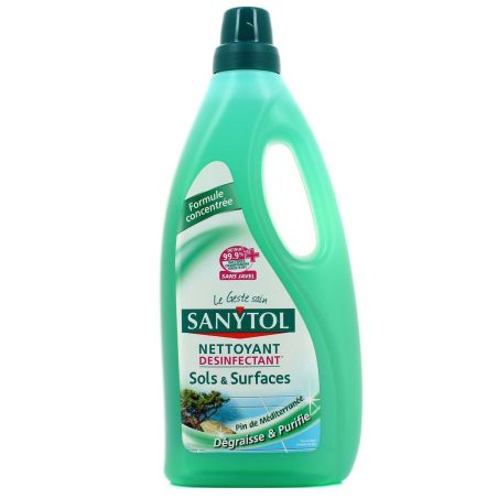 Sanytol Nettoyant Désinfectant Sols Et Surfaces Eucalyptus Le Flacon De 1 L  - DRH MARKET Sarl