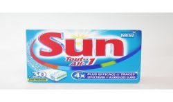 Sun 30 Tabs Lave Vaisselle Tout En 1 Standard
