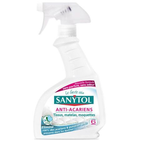 Sanytol Nettoyant Tissus Matelas Désinfectant Anti-Acariens 300 Ml
