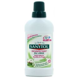 Sanytol Désinfectant Du Linge Anti-Odeurs Aloe Vera, Fleurs De Coton 500Ml