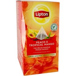 Lipton Pyramid Thé Peach & Tropical Mango - 25 Sachets