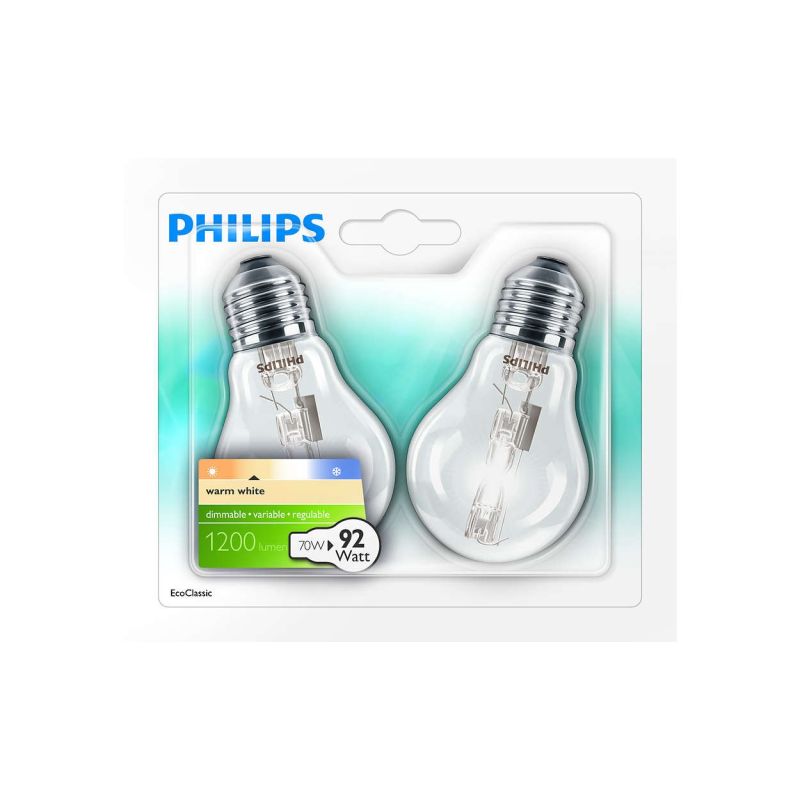 Philips Eco 30 Standard 70We27 Blx2