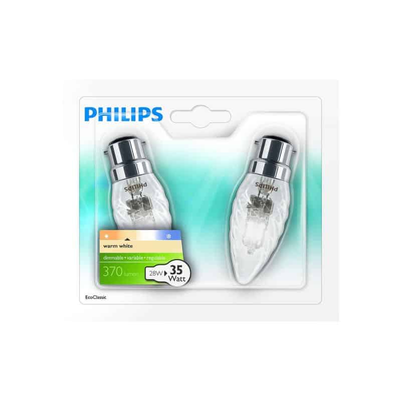 Philips Eco30 Flam Tors 28W B22 Bl2