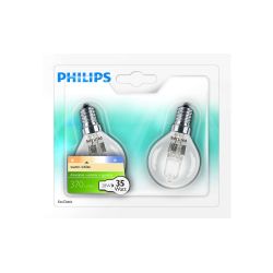 Philips Ampoule Eco30 Sphere 28W E14 2Ans Blx
