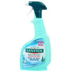 Sanytol Spray Nettoyant Désinfectant Salle De Bain Anti-Calcaire 500Ml