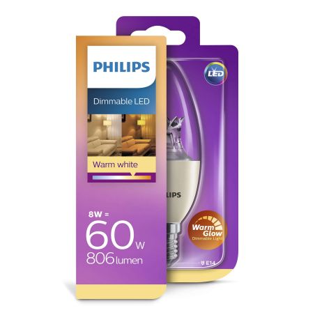 Philips Amp Led Flam 60W E14 C